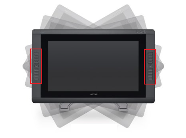 klawisze funkcyjne Wacom cintiq 22HD